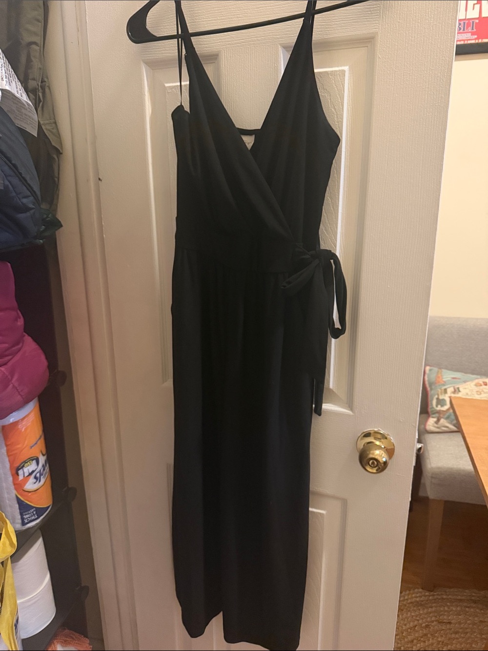 Classic Black Wrap romper/jumpsuit - Women's
